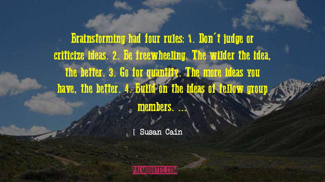 Brainstorming quotes by Susan Cain