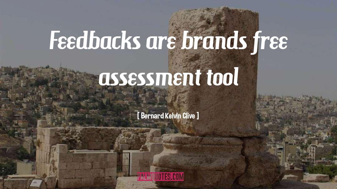 Brand Assessment quotes by Bernard Kelvin Clive