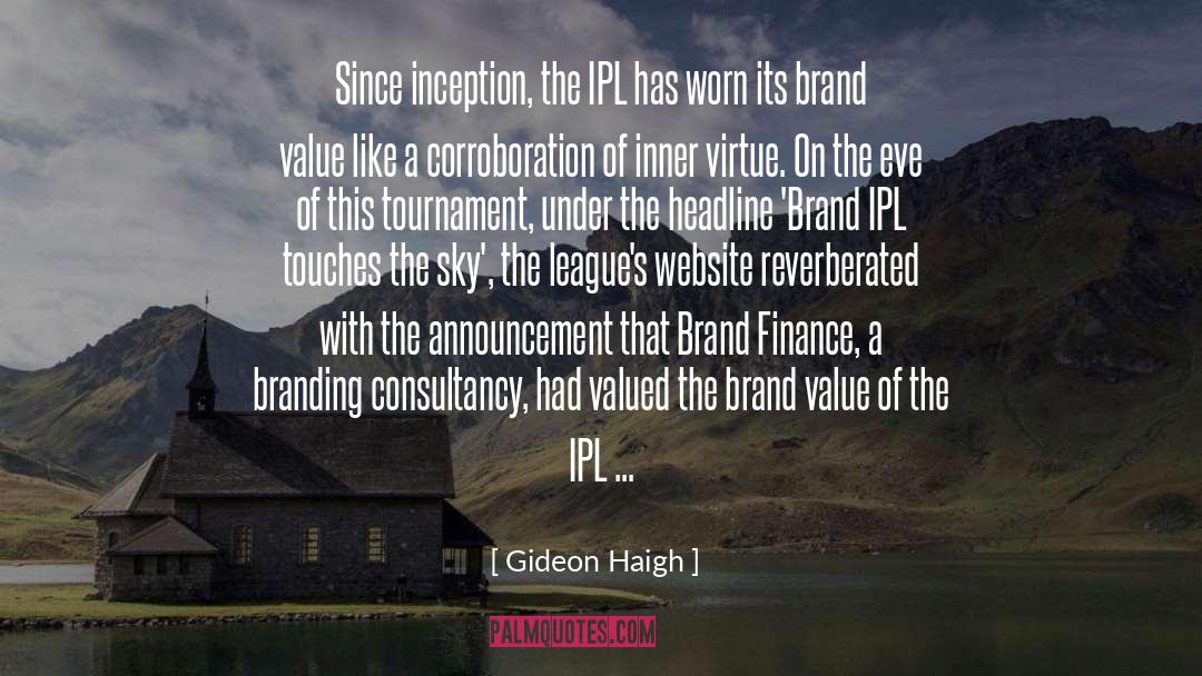 Brand Finance quotes by Gideon Haigh