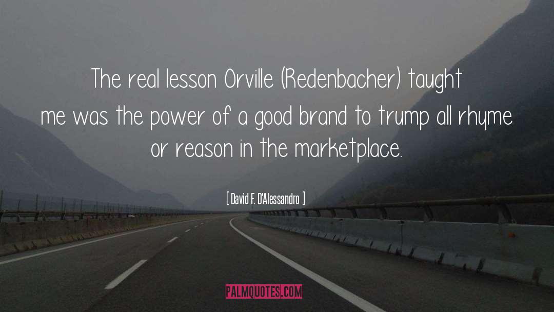 Brand Precision Marketing quotes by David F. D'Alessandro