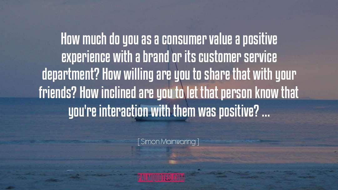Brandable Customer Experience quotes by Simon Mainwaring