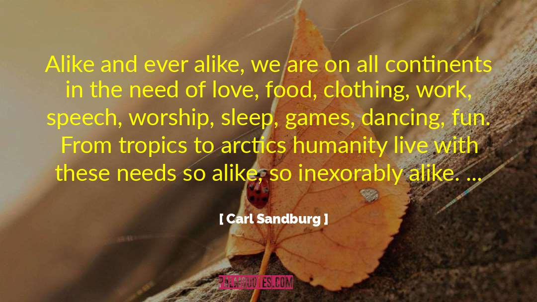 Brandhorst Speech quotes by Carl Sandburg