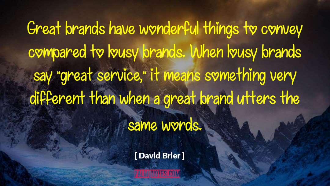 Branding Expert quotes by David Brier