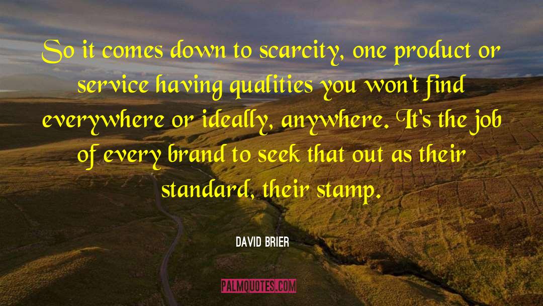 Branding quotes by David Brier