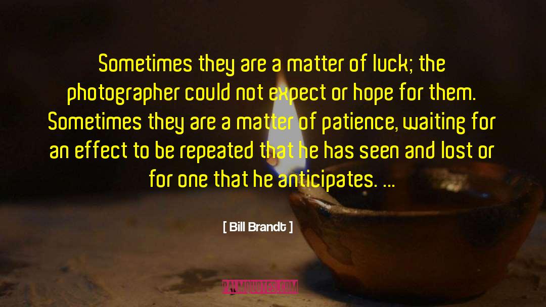 Brandt quotes by Bill Brandt