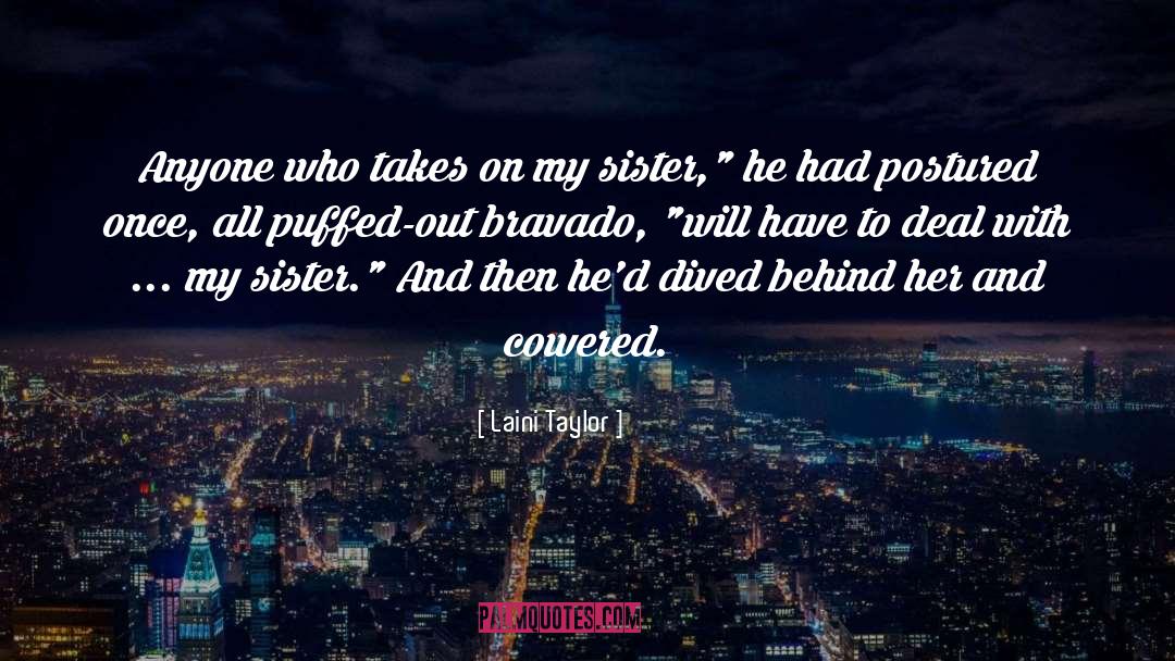 Bravado quotes by Laini Taylor