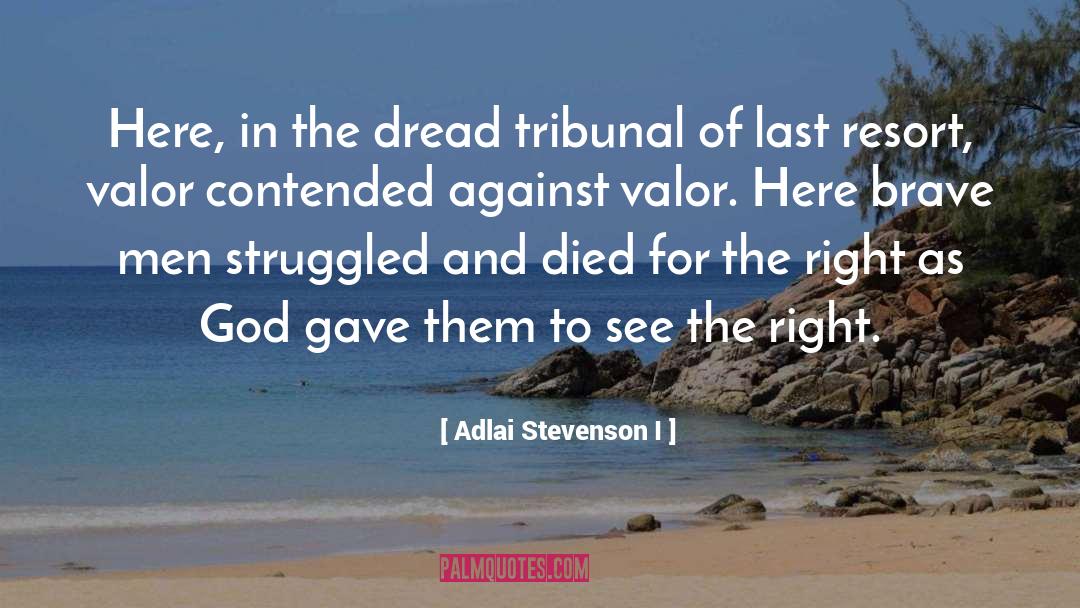 Brave Man quotes by Adlai Stevenson I