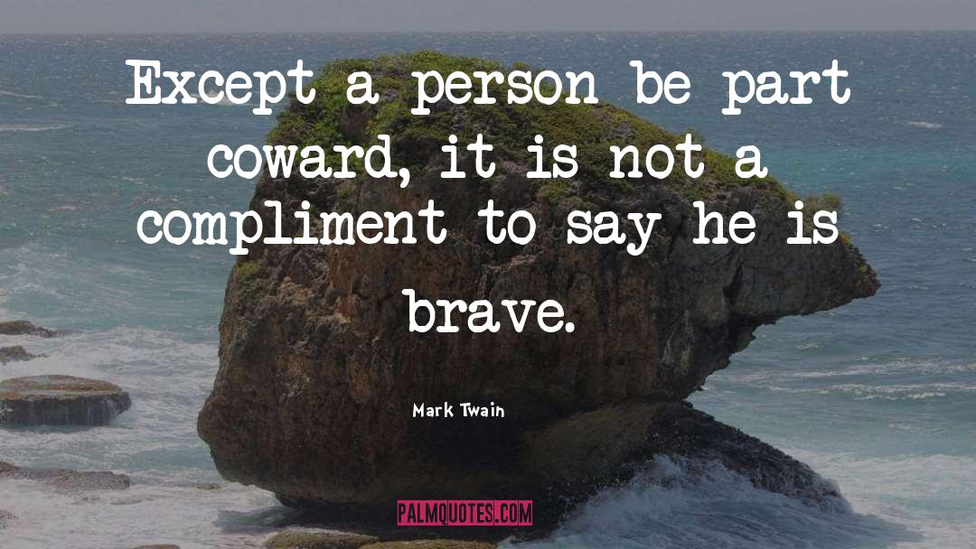 Brave Person quotes by Mark Twain