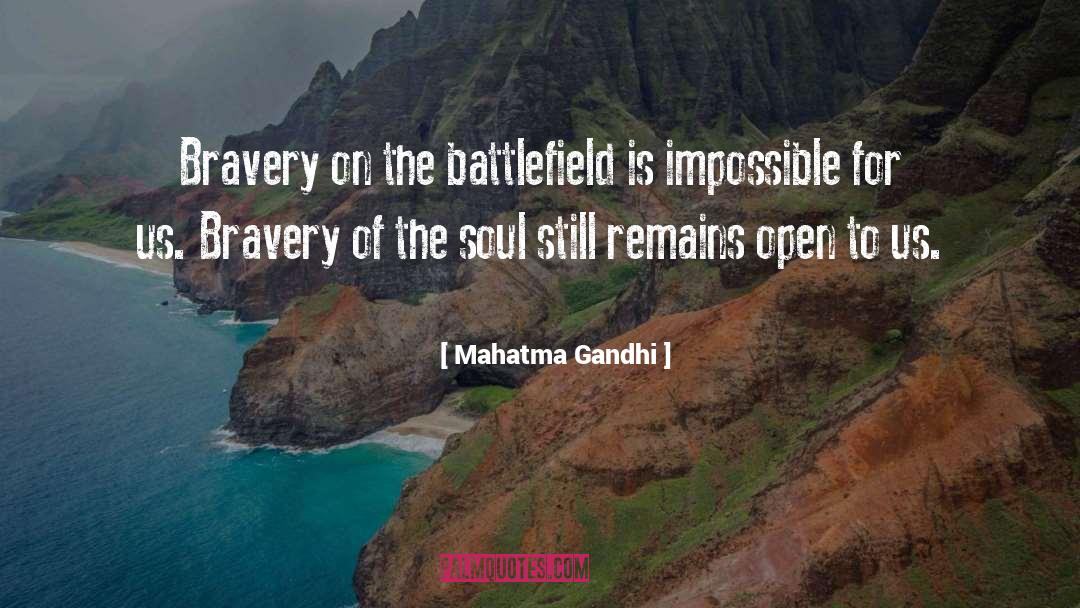 Brave Soul quotes by Mahatma Gandhi
