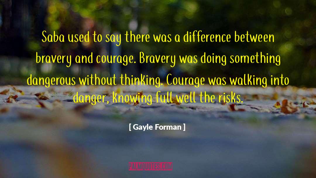 Bravery And Courage quotes by Gayle Forman