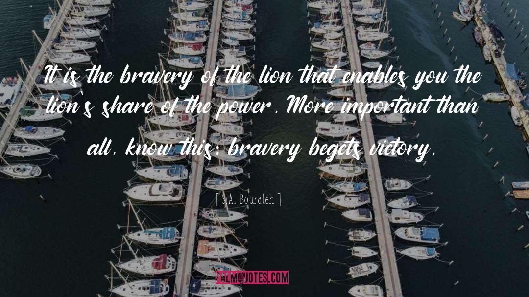 Bravery Award quotes by S.A. Bouraleh