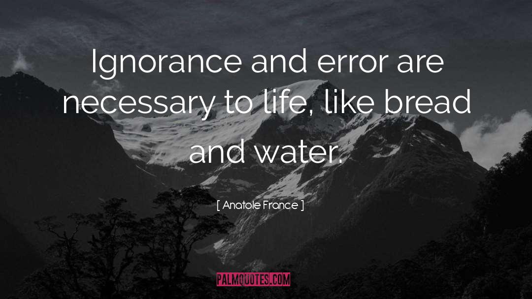 Bread And Water quotes by Anatole France