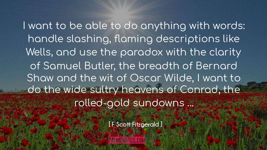 Breadth quotes by F Scott Fitzgerald