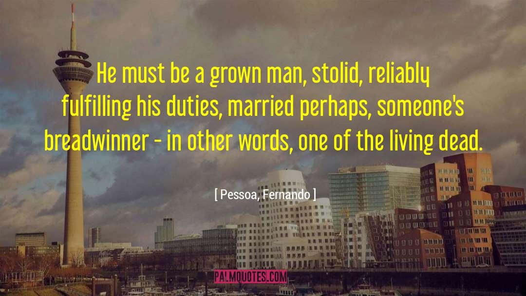Breadwinner quotes by Pessoa, Fernando