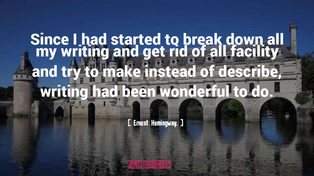 Break Down quotes by Ernest Hemingway,