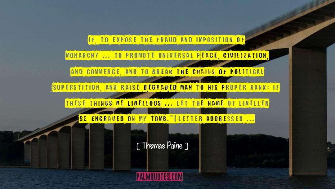 Break The Chains quotes by Thomas Paine