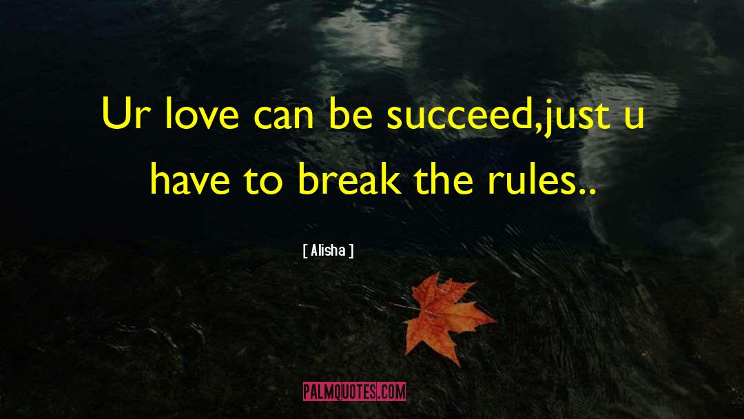 Break The Rules quotes by Alisha