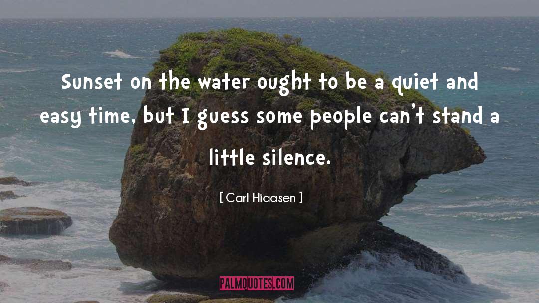 Break The Silence quotes by Carl Hiaasen