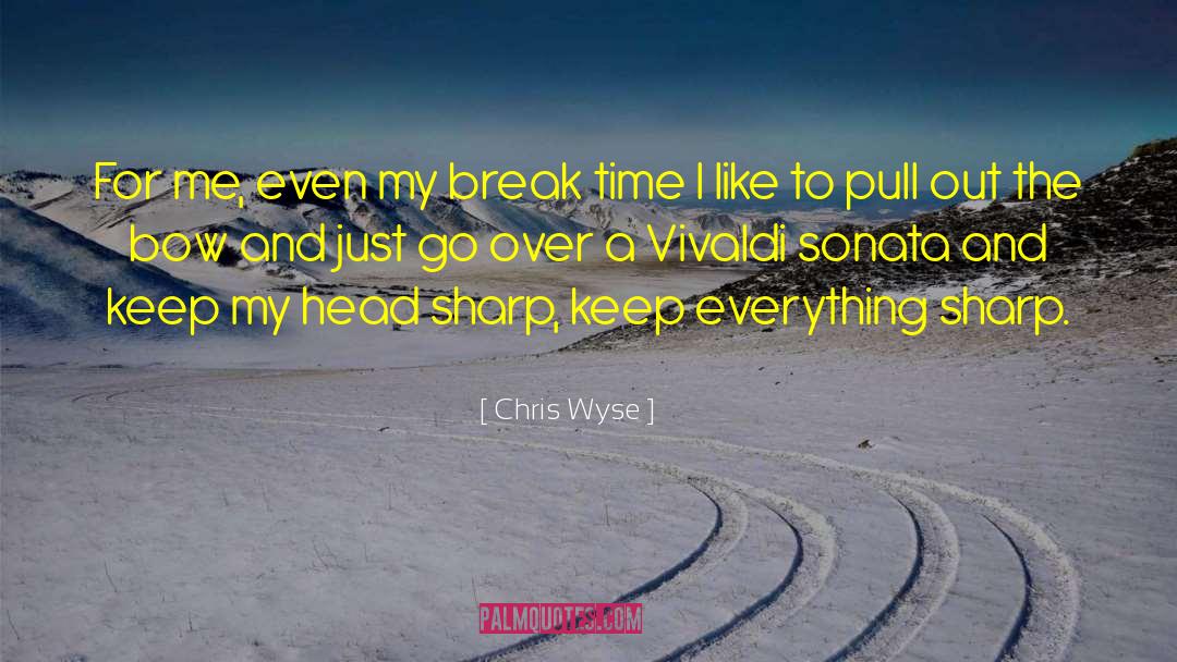 Break Time quotes by Chris Wyse