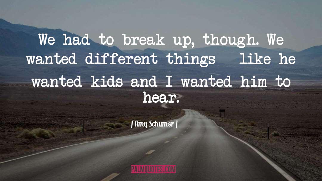 Break Up Inspirational quotes by Amy Schumer