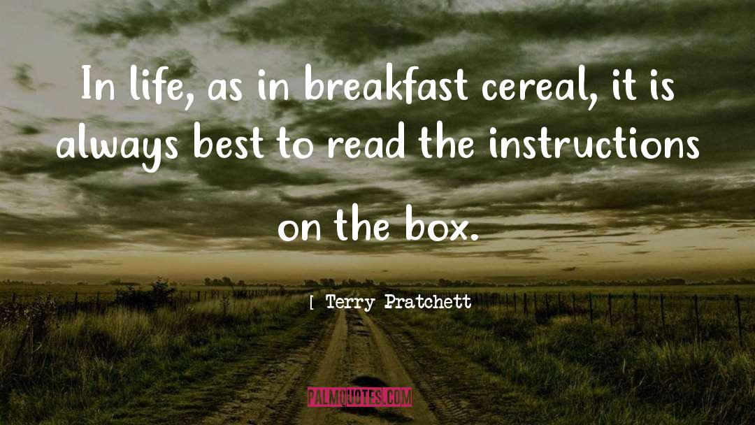 Breakfast Cereal quotes by Terry Pratchett