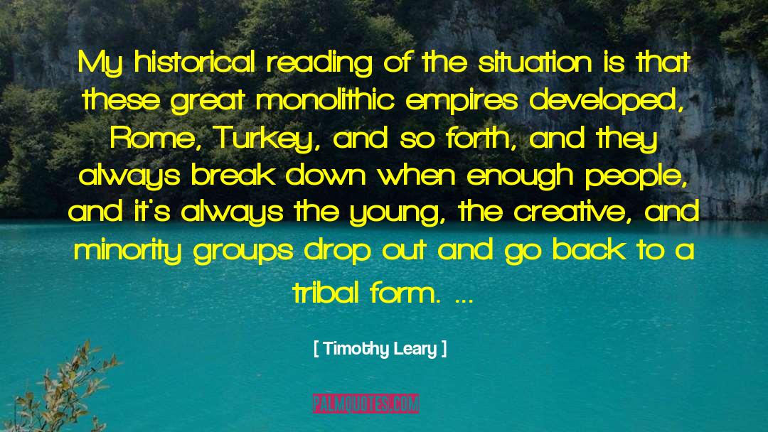 Breaking Apart quotes by Timothy Leary