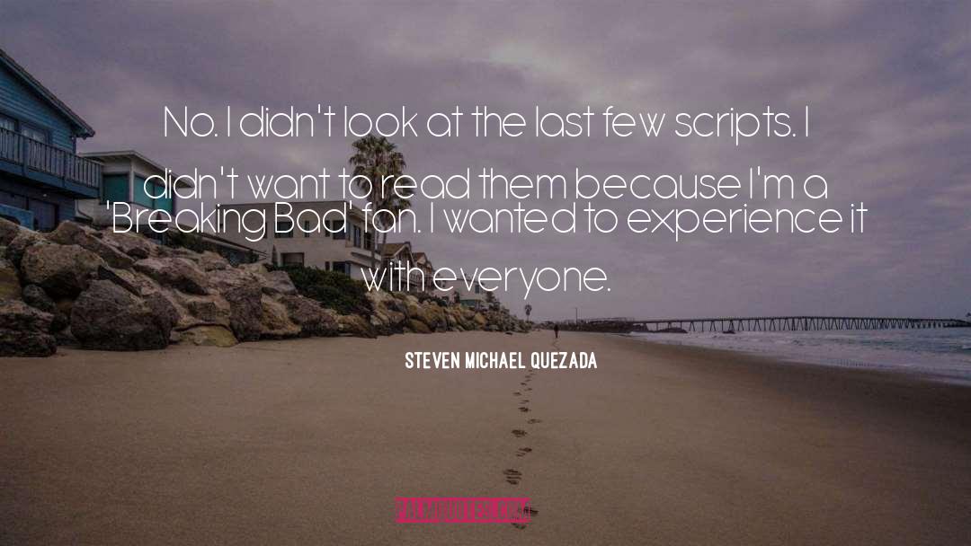 Breaking Bad quotes by Steven Michael Quezada