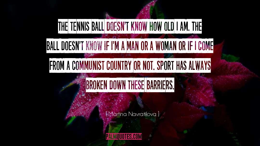 Breaking Down Barriers quotes by Martina Navratilova