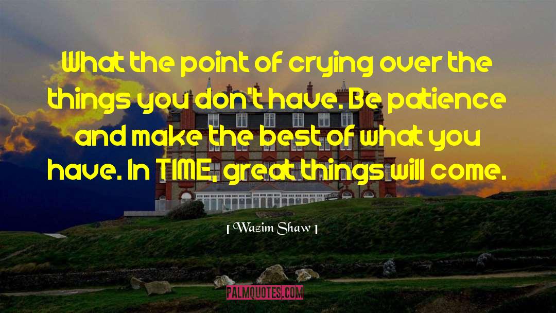 Breaking Point Patience Limit quotes by Wazim Shaw
