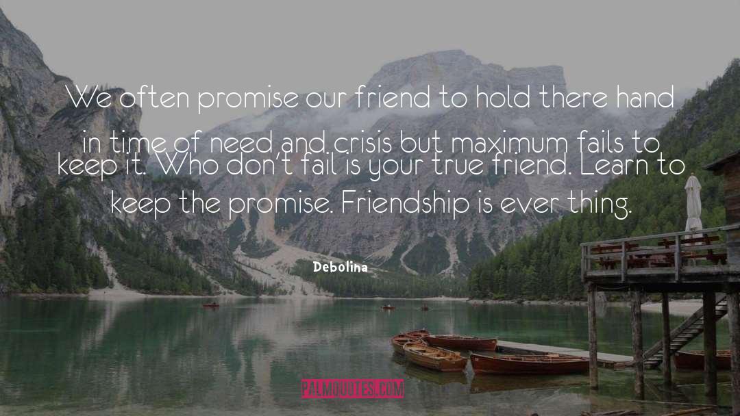 Breaking Promises quotes by Debolina