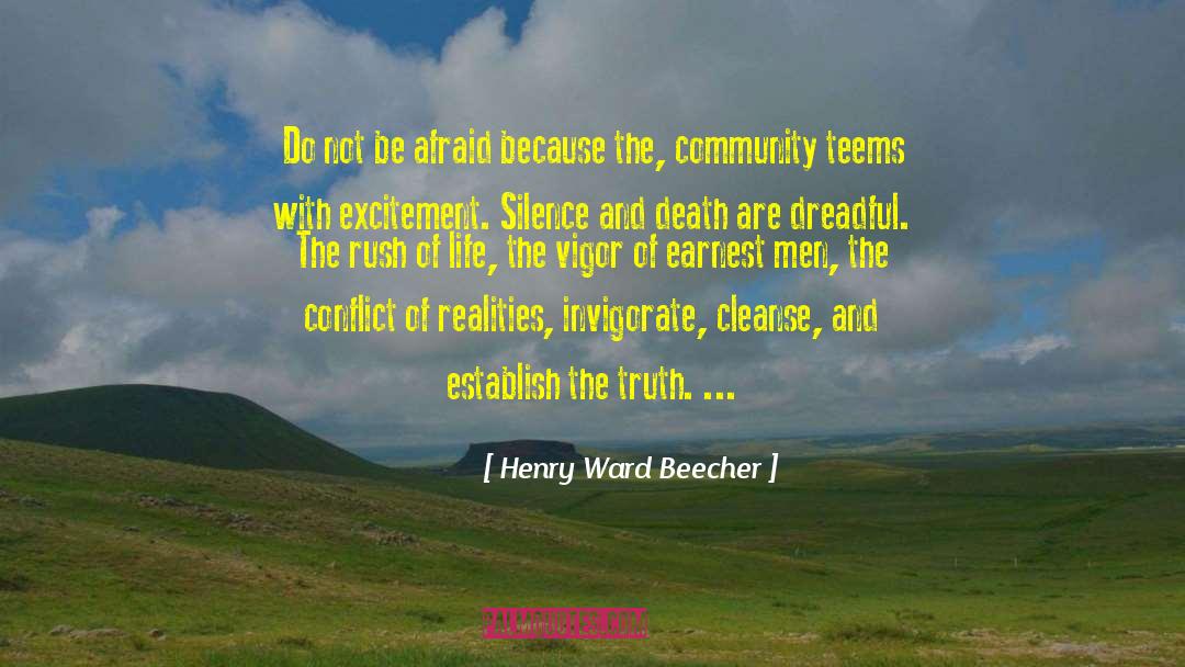 Breaking Silence quotes by Henry Ward Beecher