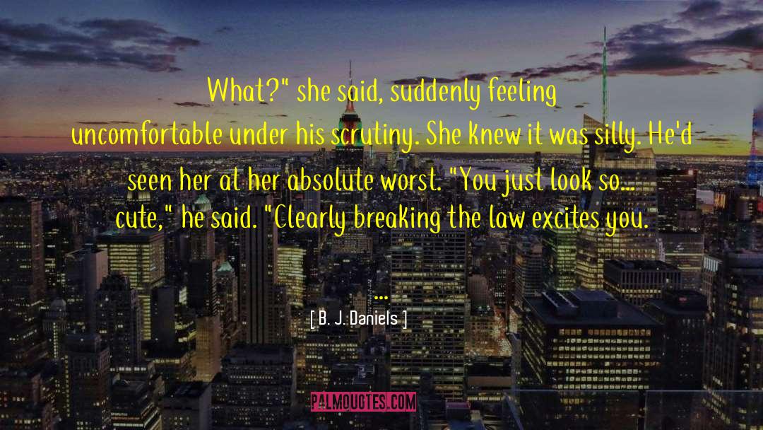 Breaking The Law quotes by B. J. Daniels