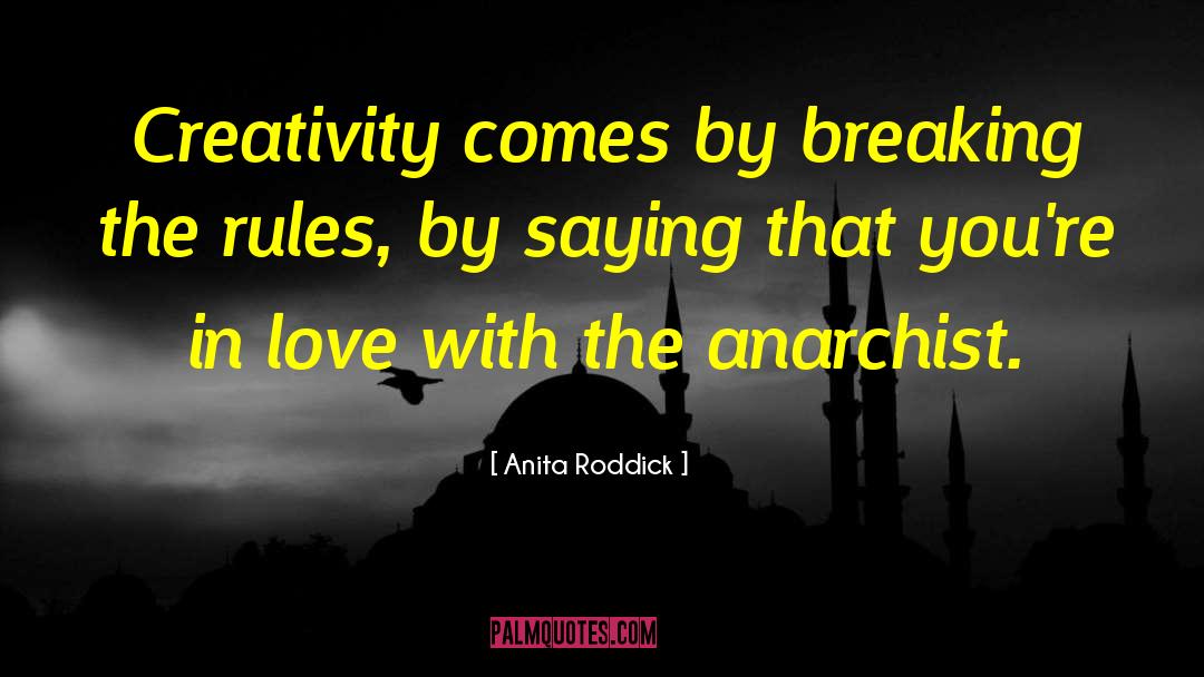 Breaking The Rules quotes by Anita Roddick