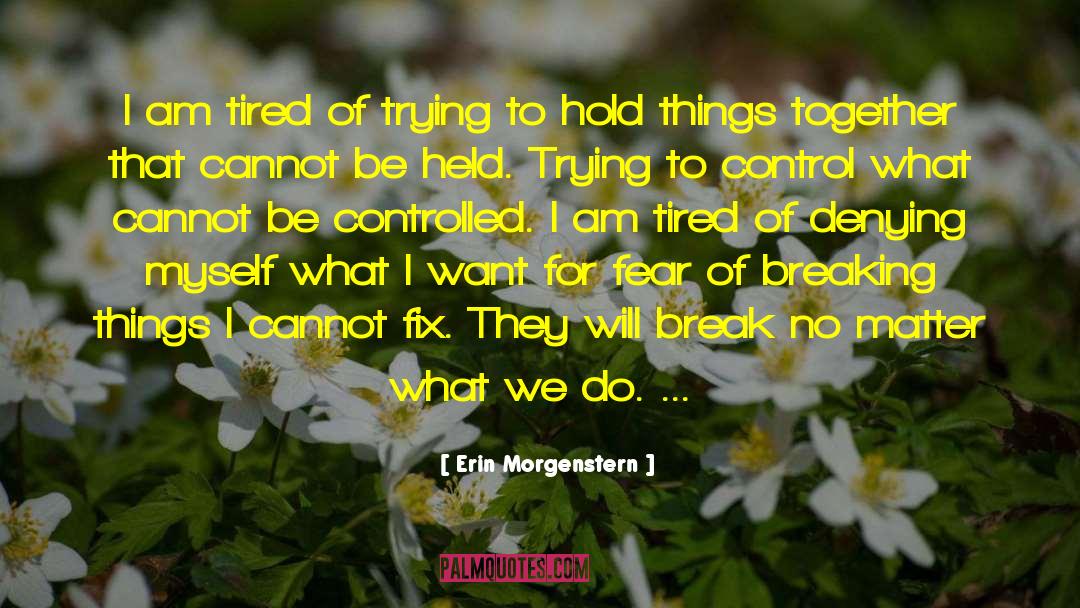 Breaking Things quotes by Erin Morgenstern