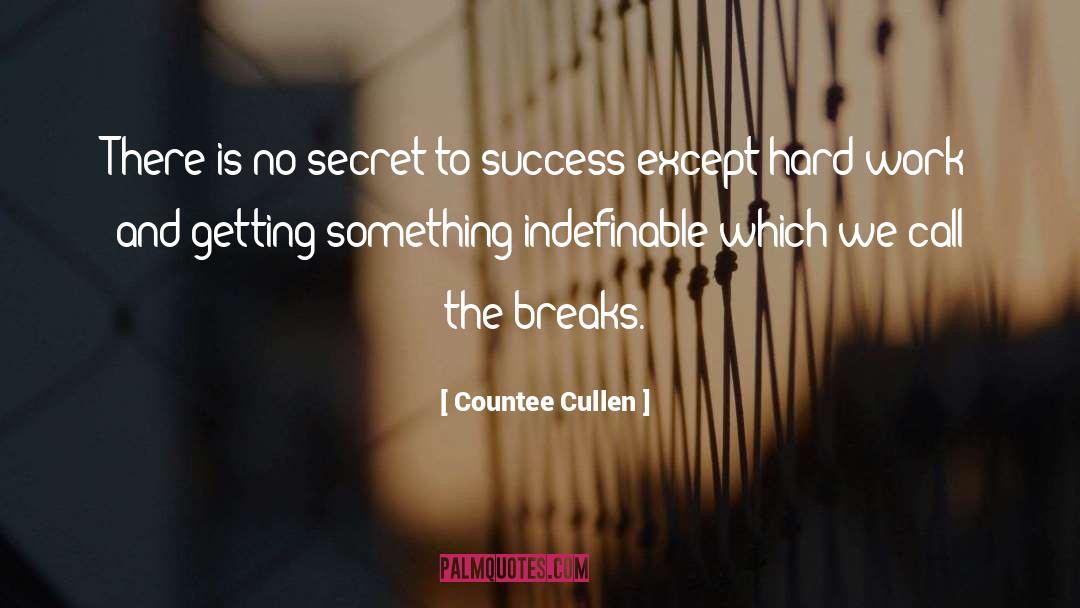 Breaks quotes by Countee Cullen