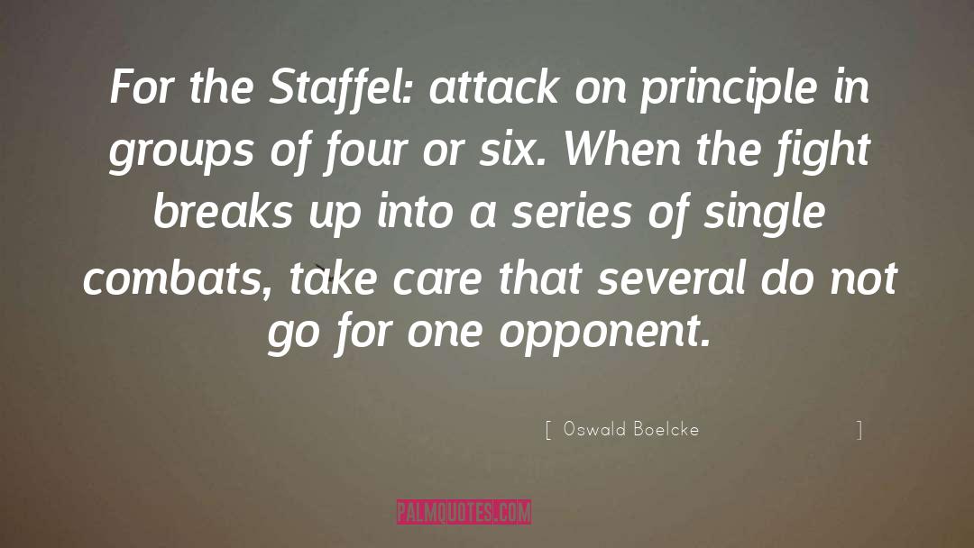 Breaks Up quotes by Oswald Boelcke