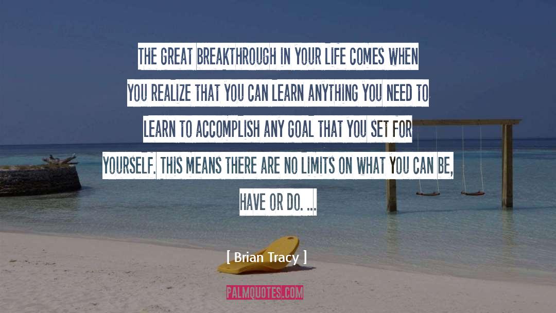 Breakthrough quotes by Brian Tracy