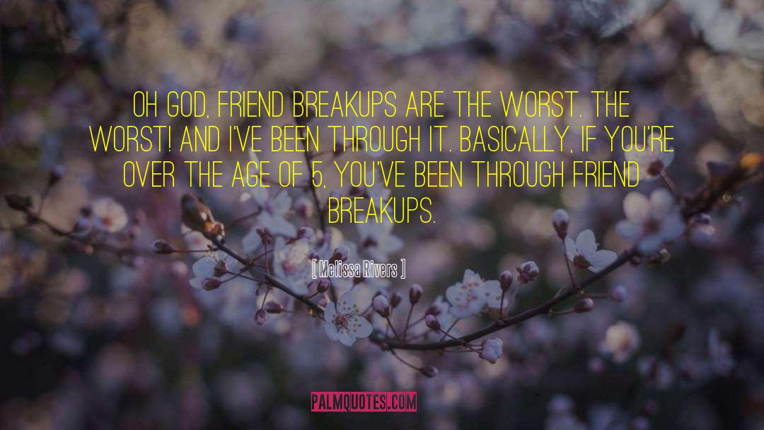Breakups quotes by Melissa Rivers