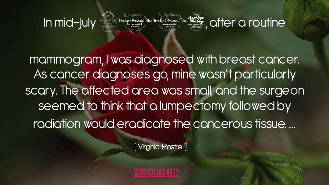 Breast Cancer And Families quotes by Virginia Postrel