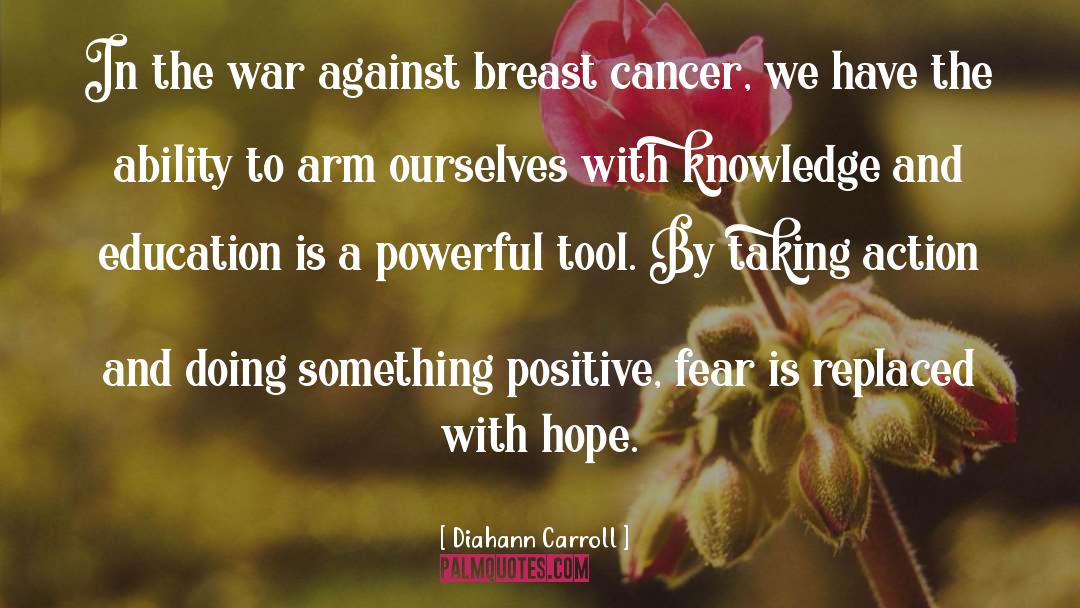 Breast Cancer Inspiration quotes by Diahann Carroll