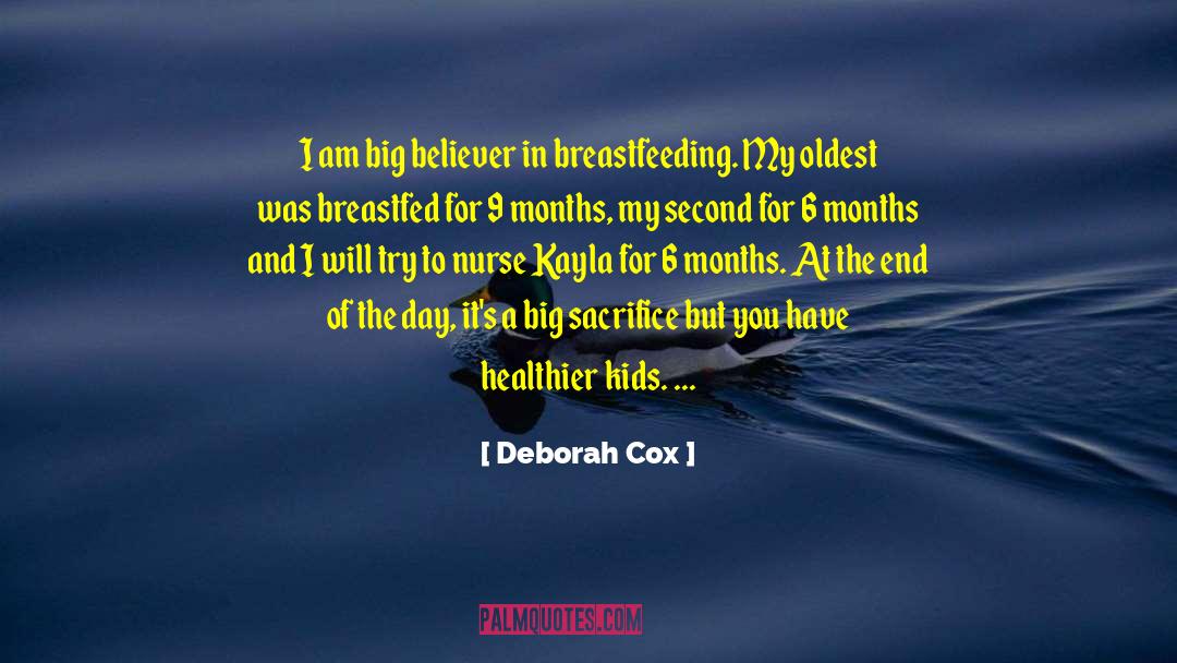 Breastfeeding quotes by Deborah Cox