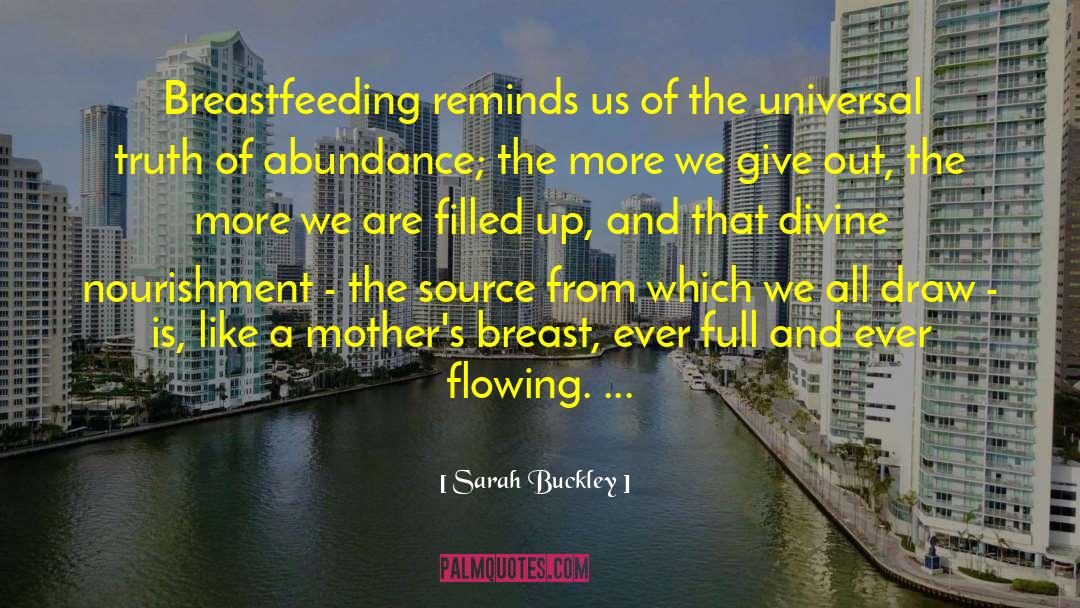 Breastfeeding quotes by Sarah Buckley