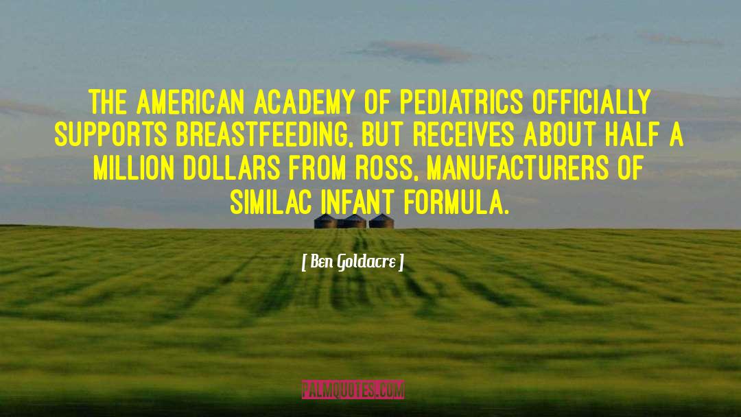 Breastfeeding quotes by Ben Goldacre