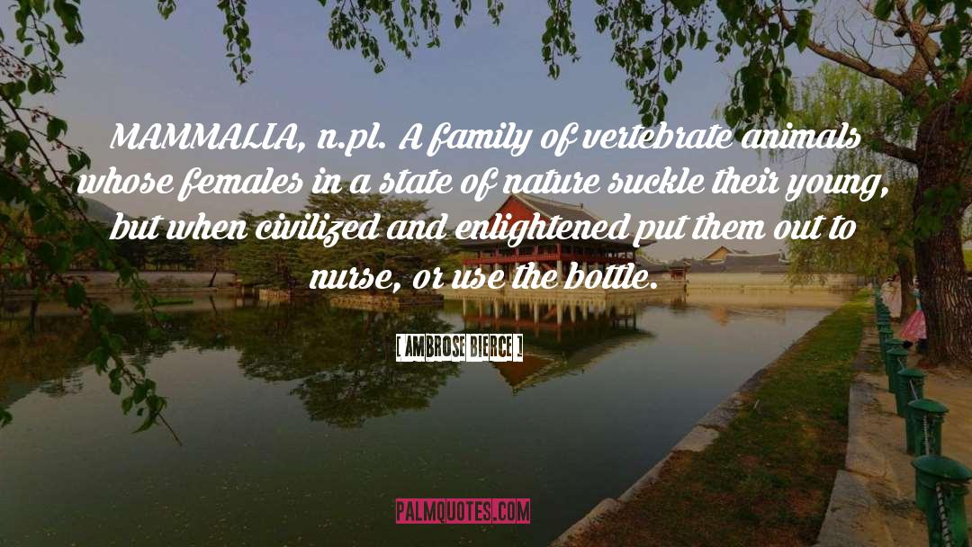 Breastfeeding quotes by Ambrose Bierce