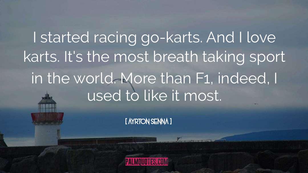 Breath Taking quotes by Ayrton Senna