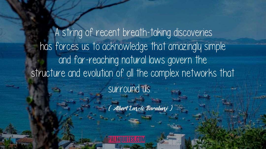 Breath Taking quotes by Albert Laszlo Barabasi