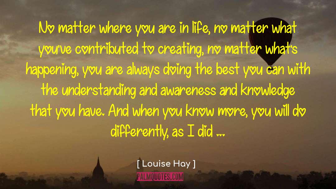 Breathing In Awareness quotes by Louise Hay