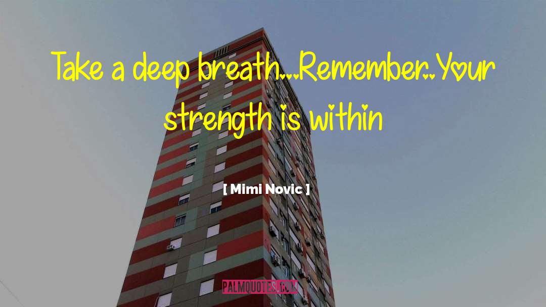 Breathing In Awareness quotes by Mimi Novic