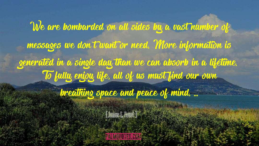 Breathing Space quotes by James E. Faust