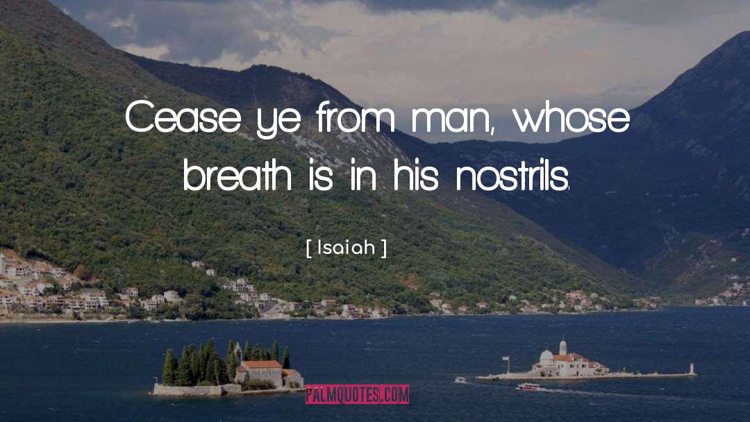 Breaths quotes by Isaiah